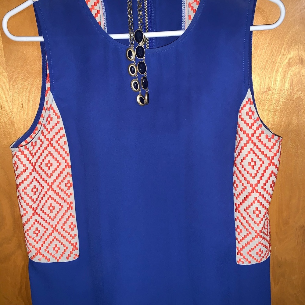 Royal blue blouse
